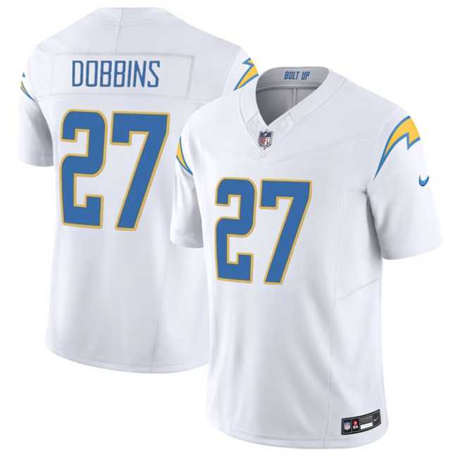 Men & Women & Youth Los Angeles Chargers #27 J.K. Dobbins White 2024 F.U.S.E Vapor Limited Stitched Jersey->los angeles chargers->NFL Jersey